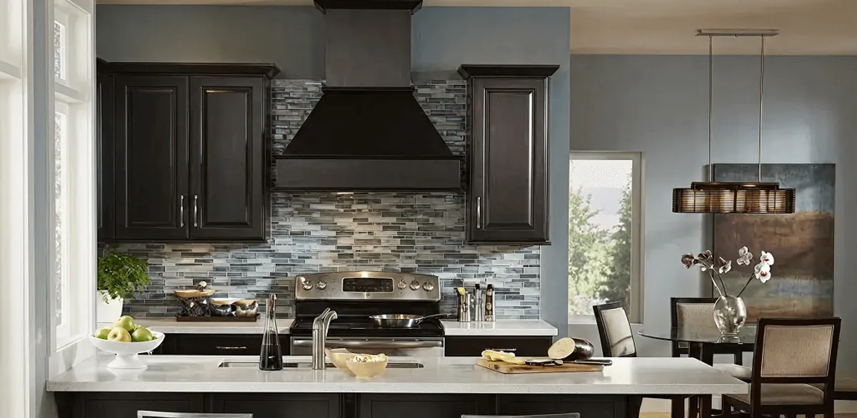 Kitchen cabinet painting and refinishing in a modern kitchen in Riverside, CA
