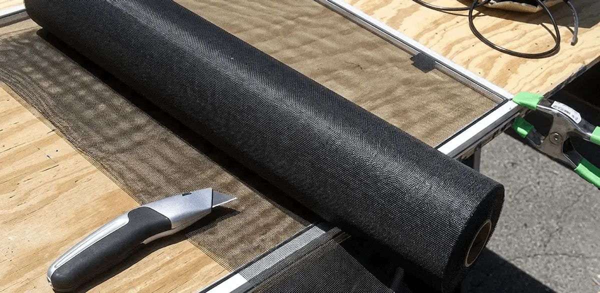 Window screen replacement materials and tools for screen repair in Riverside, CA